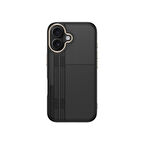iPhone 16 Kılıf M-safe Şarj Özellikli Karbon Fiber Görünümlü Antina Kılıf