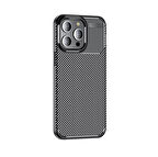 iPhone 15 Pro Kılıf Negro Karbon Tasarım Silikon Kılıf