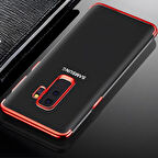 Galaxy A6 Plus 2018 Kılıf Dört Köşeli Lazer Silikon Kılıf