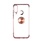 Huawei Y6P Kılıf Gess Kenarları Renkli Yüzük Aparatlı Kılıf