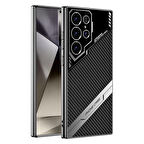 Galaxy S24 Ultra Kılıf Kamera Korumalı Karbon Tasarım Yeni Seri Procase Kılıf
