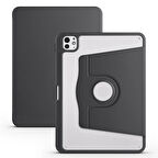 iPad Pro 11 2024 Kılıf Termik Kalem Bölmeli Dönebilen Standlı Kılıf