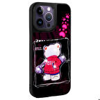 iPhone 14 Pro Kılıf Parlayan Kabartmalı İkonik Figürlü Amas Silikon Kılıf