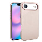 iPhone 17 Air Kılıf M-safe Şarj Özellikli PU Deri Görünümlü Kupra Kılıf