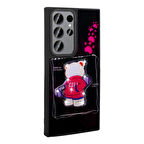 Galaxy S23 Ultra Kılıf Parlayan Kabartmalı İkonik Figürlü Amas Silikon Kılıf