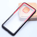 Huawei Mate 20 Pro Kılıf Kenarları Silikon Arka Kısım Temperli Cam Craft Kılıf