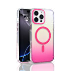 iPhone 16 Pro Max Kılıf M-safe Şarj Özellikli Transparan Renk Geçişli Toros Kılıf