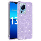 Xiaomi Mi 13 Lite Kılıf Zore Shining Simli Silikon Kılıf