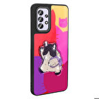 Galaxy A32 4G Kılıf Parlayan Kabartmalı İkonik Figürlü Amas Silikon Kılıf