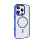 iPhone 16 Pro Max Kılıf Wireless Şarj Özellikli Krom Magsafe Silikon Kılıf