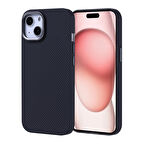 iPhone 15 Kılıf Magsafe Şarj Özellikli Karbon Fiber Görünümlü Nekst Kılıf