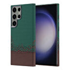 Galaxy S23 Ultra Kılıf Magsafe Şarj Özellikli Karbon Fiber Görünümlü Nekst Kılıf