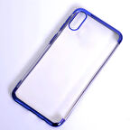 Galaxy M10 Kılıf Dört Köşeli Lazer Silikon Kılıf