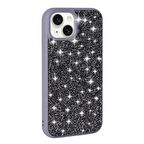 iPhone 15 Plus Kılıf Parlak Taşlı Tasarım Pırlanta Kılıf