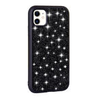 iPhone 11 Kılıf Parlak Taşlı Tasarım Pırlanta Kılıf