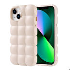 iPhone 13 Kılıf Parlak Esnek Silikon Dom Dom Kılıf