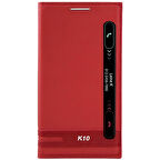 LG K10 Kılıf Pencereli Elite Kapaklı Kılıf