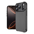 iPhone 17 Pro Max Kılıf Negro Karbon Tasarım Silikon Kılıf