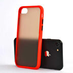 iPhone SE 2022 Kılıf Fri Mat Yüzey Renkli Kenar Kılıf