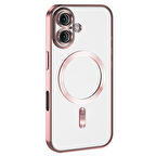 iPhone 16 Plus Kılıf Kamera Korumalı Magsafe Parlak Luxury Kılıf