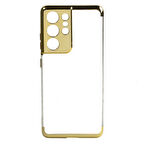 Galaxy S21 Ultra Kılıf Zore Dört Köşeli Lazer Silikon Kılıf