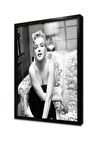Marilyn Monroe Çerçeveli Cam Tablo