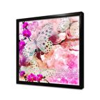 Kelebek Çerçeveli Cam Tablo