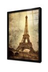 Fransa Eyfel Kulesi Çerçeveli Cam Tablo