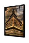 Eyfel Gün Batımı Çerçeveli Cam Tablo