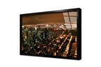 New York Gece Çerçeveli Cam Tablo
