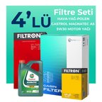 Filtron Toyota Avensis 1.8 Benzin Filtre Bakım Seti Castrol Motor Yağlı (2009-2018) 4 Lü