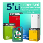 Filtron Opel Corsa 1.5 Dizel Filtre Bakım Seti Castrol Motor Yağlı (2019-2022) 5 Li