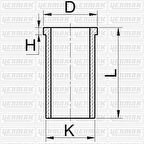YENMAK Motor Gömleği 51-65796 Nissan D22 2.7 Td27 96MM
