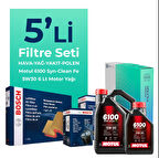 BOSCH Fiat Ducato 2.2 Dizel Filtre Bakım Seti Motul Motor Yağlı (2006-2012) 5 Li