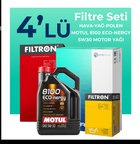 Filtron Hyundai i10 1.2 Benzin Filtre Bakım Seti Motul Motor Yağlı (2013-2019) 4 Lü