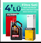 Filtron Cupra Formentor 1.5 Benzinli Filtre Bakım Seti Motul Motor Yağlı (2021-2024) 4 Lü