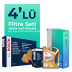 Bosch Honda Accord 1.5 Benzin Filtre Bakım Seti Shell Motor Yağlı (2021-2024) 4 Lü