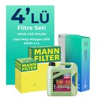 MANN Kia Rio 1.25 Benzin Filtre Bakım Seti Liqui Moly Motor Yağlı (2011-2017) 4 Lü