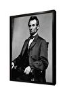Abraham Lincoln Çerçeveli Mdf Tablo