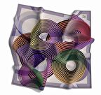 Levidor Trend Yuvarlak Daire Desenli  Kadın Eşarp