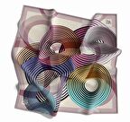 Levidor Trend Renkli Yuvarlak  Desenli Kadın Eşarp 8689020354548