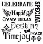 HOME DECOR STENCIL HD-54 45X45