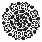 HD117 Home Dekor Stencil 45x45