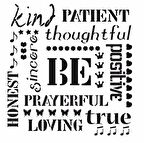 HDM56 Home Dekor Midi Stencil (25X25)