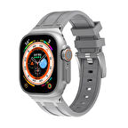 Apple Watch Uyumlu 44mm Zore KRD-89 Silikon Kordon 
