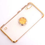 Galaxy M10 Kılıf Zore Gess Kenarları Renkli Yüzük Aparatlı Kılıf