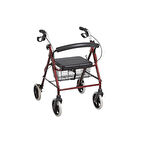 Medikalcim Poylin P580 Ekonomik Rollatör Fren Sistemi Oturaklı Sepetli