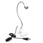 Powermaster Cob Led Beyaz 5 Volt Usb Beyaz Masa Lambası Kitap Okuma Masa Gece Lambası