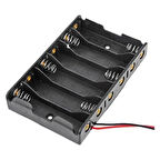 Ayt Powermaster Yan Yana 6 lı AA Kalem Pil Yuvası IC-234B 92x57 Mm