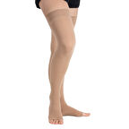 Medikalcim Ccl2 Diz Üstü Burnu Açık Varis Çorabı (Bej) NUMARA 7